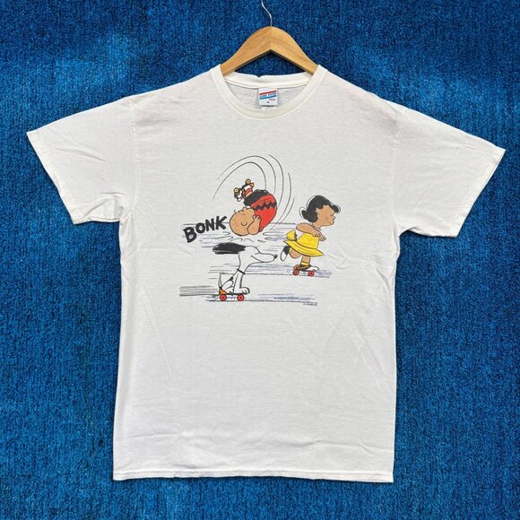 Peanuts “Bonk” Graphic Cartoon T-Shirt Size Medium - Picture 1 of 4